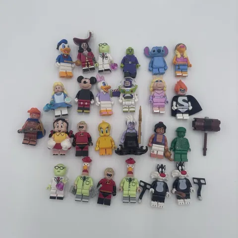 LEGO Disney Minifigure Lot Donald Duck Mickey Mouse Alice Hook Daisy