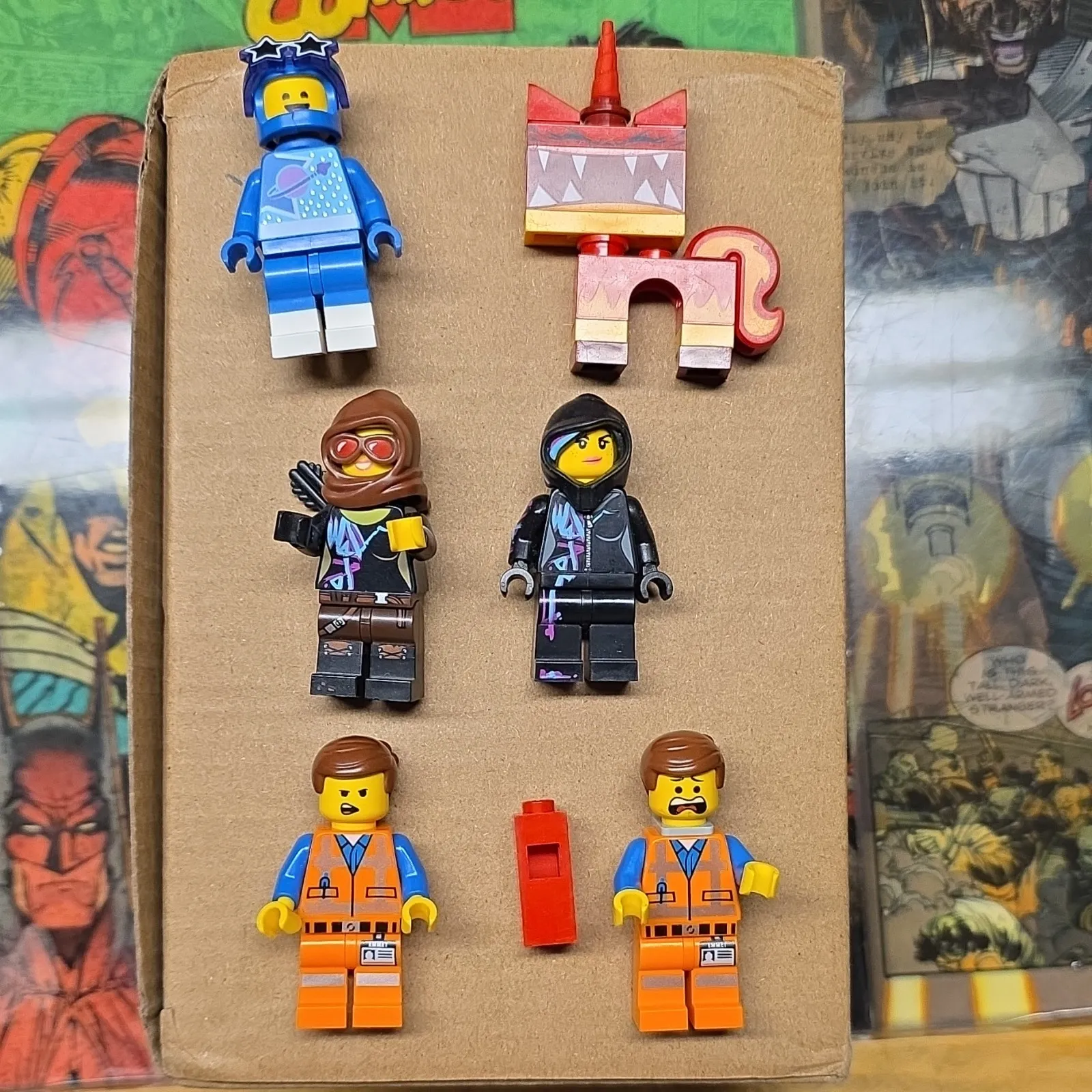 LEGO Minifigures Lot w/ Emmet Figures, Unikitty, Wildstyle, Benny The Spaceman