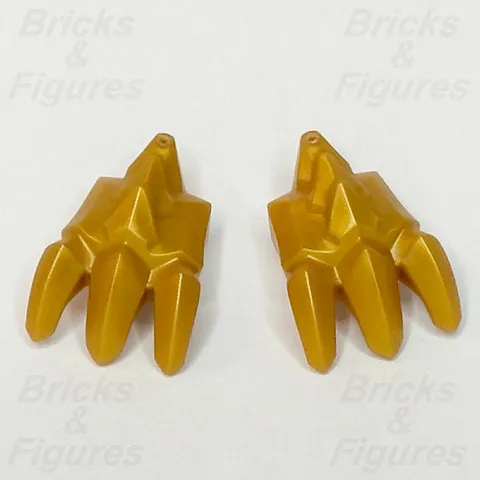 LEGO Ninjago Pearl Gold Dragon Claws Minifigure Accessory Part Weapon 7879 x 2