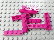 New LEGO Lot of 8 Magenta 1x4 Plates