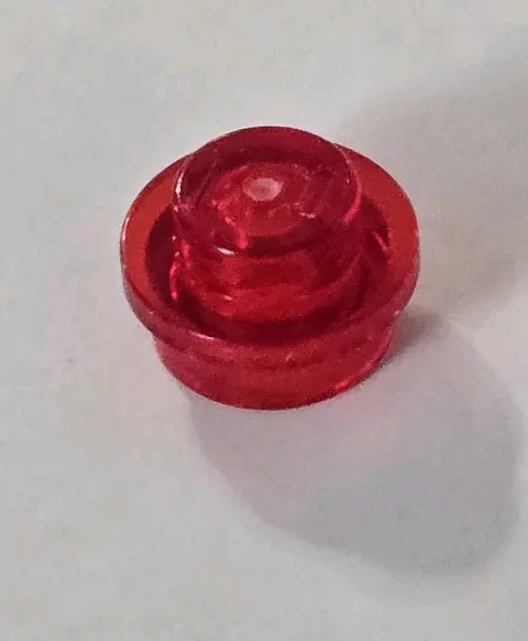 LEGO Parts - Trans-Red Plate, Round 1 x 1 - No 4073