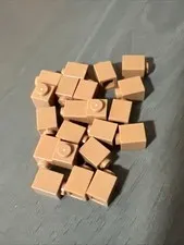 Lego 3005 Medium Nougat Brick 1x1 - 21 Pieces