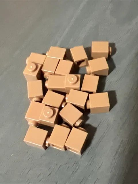 Lego 3005 Medium Nougat Brick 1x1 - 21 Pieces