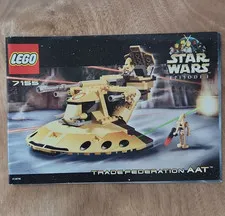 LEGO Star Wars Trade Federation AAT 7155 Illustrated Instruction Manual Booklet