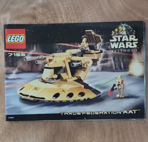 LEGO Star Wars Trade Federation AAT 7155 Illustrated Instruction Manual Booklet