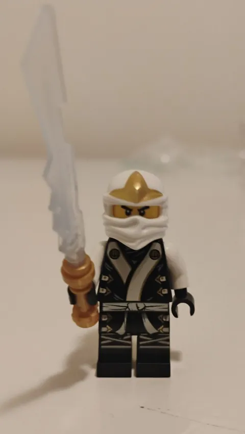 Lego Ninjago Zane The final Battle Njo0076 with Weapon Torso Cracks GC Read!