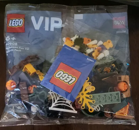 LEGO 40608 HALLOWEEN FUN VIP ADD-ON PACK New Sealed Polybag Set Pumpkins, Skulls