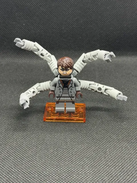 Lego Marvel Super Heroes Minifigure Sh0890 Dr. Octopus Otto Octavius Doc Ock