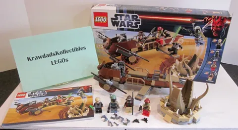 LEGO STAR WARS 9496 DESERT SKIFF EPISODE 4/5/6 INVENTORIED COMPLETE BOX & MANUAL
