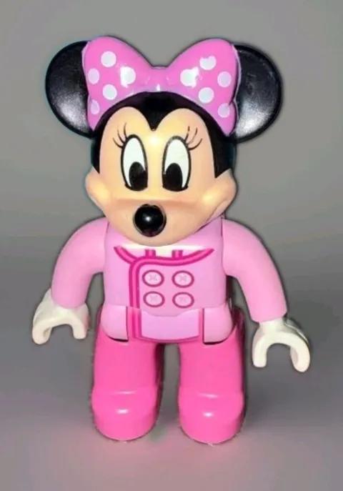 LEGO Duplo Disney Figure Minnie Mouse Mini Figure 10873 Pink EUC 