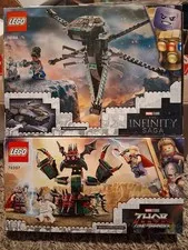 Lego 2 Set SEALED Lot 76186+ 76207 Black Panther Dragon Flyer Thor Attack Asgard