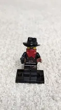 Lego Bandit Minifigure Series 6 Collectible Figure w/ Stand Pistol Cowboy Hat