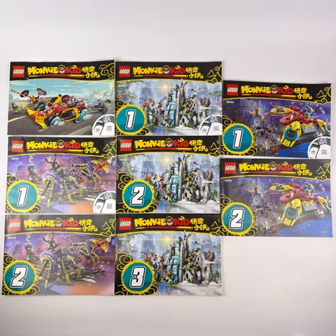 LEGO Monkie Kid Instruction Manuals Only 4 Sets 80015 80022 80023 80024 +