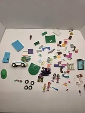 LEGO Friends Mixed Parts Lot Mini Dolls Animals Vehicle Accessories Incomplete
