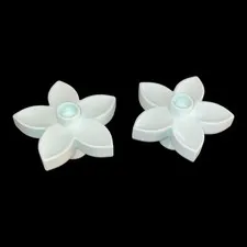 lot of 2 Duplo ice blue flower parts- combined shipping (MISC53)