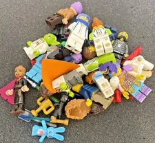 Unsorted Lot Of Lego Minifigures, Accessories, Pieces, And More