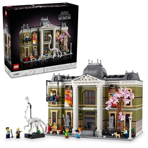 LEGO Icons Natural History Museum Building Kit for Adults - Build and Display Gi