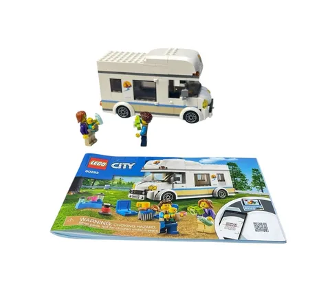 Lego City 60283 Holiday Camper Van w Manaul MISSING PROPANE TANK, PAN & EGG