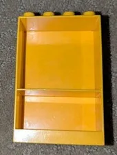 LEGO DUPLO BRIGHT LIGHT ORANGE 2x4x5 FURNITURE CABINET BOOKCASE SHELF PT # 27395