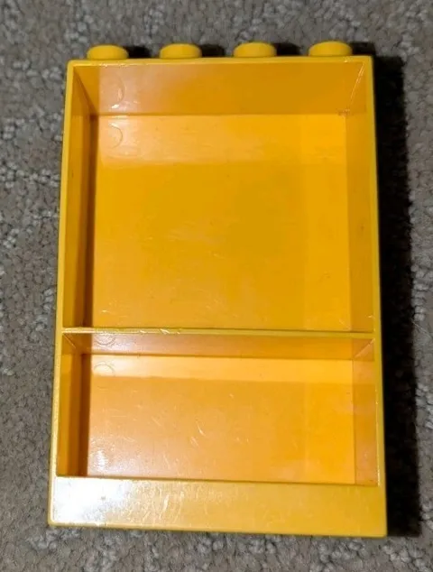 LEGO DUPLO BRIGHT LIGHT ORANGE 2x4x5 FURNITURE CABINET BOOKCASE SHELF PT # 27395