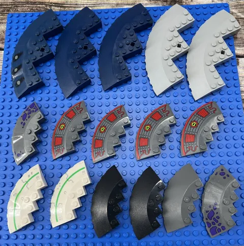 Lego Brick Round Corner 10x10 & 6x6 Slope 33 Edge Axle Facet Cutout 58846 95188