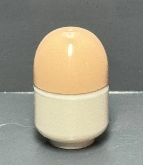Lego Light Nougat Minifigure Headgear Bald Head High 28125 ONLY (Egghead/sh0487)