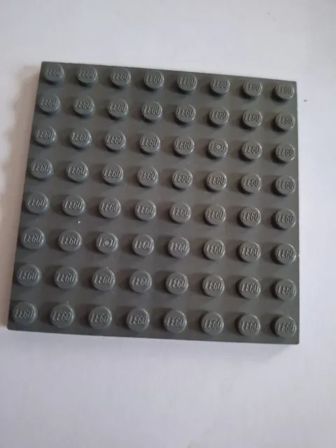 No 435.  1x Lego plate 8x8.  41539. Dark Grey