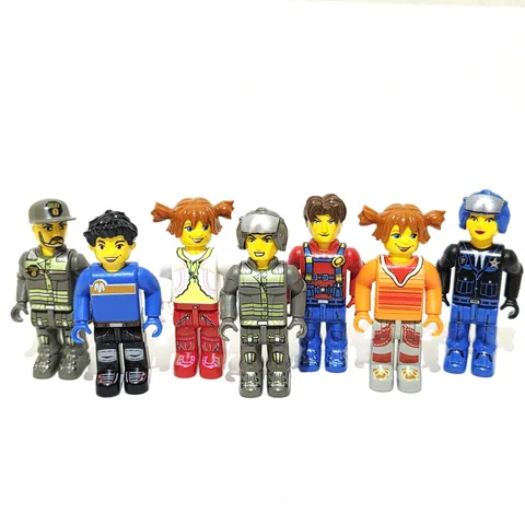 Lego 4 Juniors Vintage  Lot 7 Figures Jack Stone Res-Q Creator Minifigure Bundle