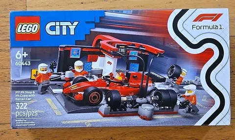 LEGO CITY: F1 Pit Stop & Pit Crew with Ferrari Car (60443)