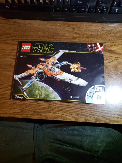 Lego Star Wars 75273 Poe Dameron's X-Wing Fighter Instruction Manual Only