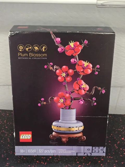 NEW Sealed LEGO Plum Blossom 10369 Botanical Collection Complete Set 327 Pieces