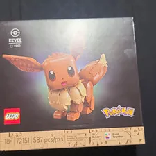 LEGO Pokémon Eevee Build Together Complete Set 72151 587 Pcs 18+