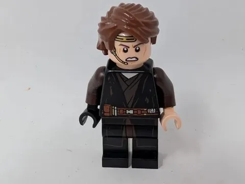 LEGO Star Wars Minifigure sw1095 Anakin Skywalker Dirt Stains Heads from 75281