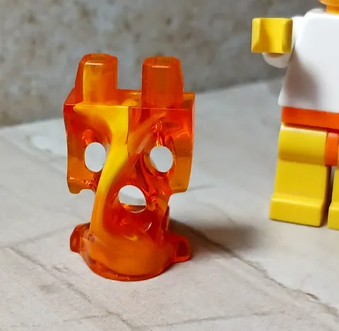 New LEGO Ghost Legs FIRE FLAME FLAMING Orange Yellow Stripe GORGEOUS Ghoul Part