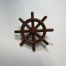 LEGO Ship's Wheel w/Slotted Pin 4790 Reddish Brown
