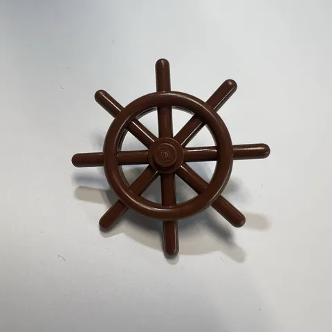 LEGO Ship's Wheel w/Slotted Pin 4790 Reddish Brown