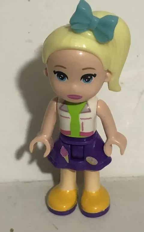 Lego Friends Girl In Green Tie Mini Fig Action Figure Toy