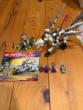LEGO NINJAGO Titanium Dragon 70748 In 2015 Used Retired Comp W/Manual