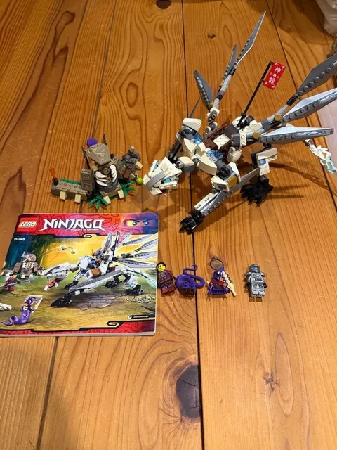 LEGO NINJAGO Titanium Dragon 70748 In 2015 Used Retired Comp W/Manual