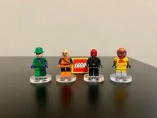 LEGO DC/Marvel Villain Lot Riddler, Hobgoblin, Scarecrow, Red Skull Retired
