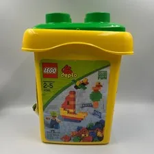 LEGO Duplo 4085 Bucket of Bricks 75+ Pcs Preschool Building Set Storage Tub