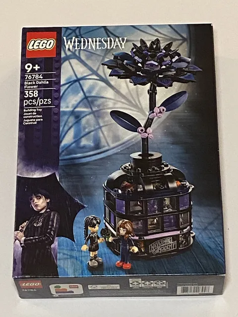 LEGO Wednesday Black Dahlia Flower Set with Minidolls, 76784 NEW