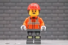 LEGO City Minifig cty1972 - Construction Worker - Female
