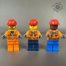LEGO Minifigure Lot of 3 Construction and Dock Workers cty1286 con008 sh0547