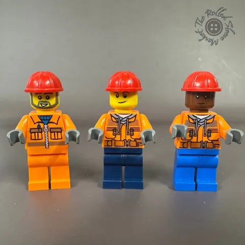 LEGO Minifigure Lot of 3 Construction and Dock Workers cty1286 con008 sh0547