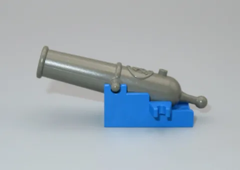 LEGO Pirates Cannon classic dark gray & blue base 6296 minifigure weapon
