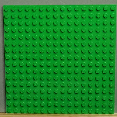 LEGO  91405 Plate 16 x 16 Bright Green Qty 1 5x5 inches Genuine