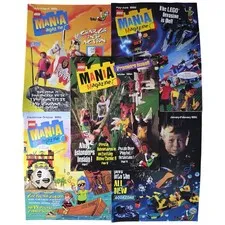 Vintage LEGO Mania Magazines | Lot of 5 | Winter 1994 First Premier Issue & 1995