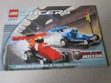 Lego Racers 4593 Building Instructions Instruction Zero Hurricane & Red Blizzard