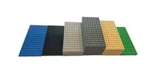 Lego 16 X 8 Dot Base Plate Lot Of 31 & 8 X 8 Lot Of 40 Different Colors Bundle